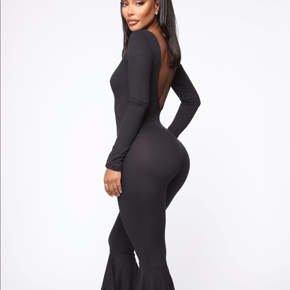 Black Jumpsuit Ruffle Pants **BRAND NEW**